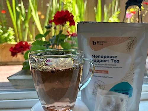1Balance Living Menopause Support Tea: Cooling Hibiscus Mint, Perimenopause